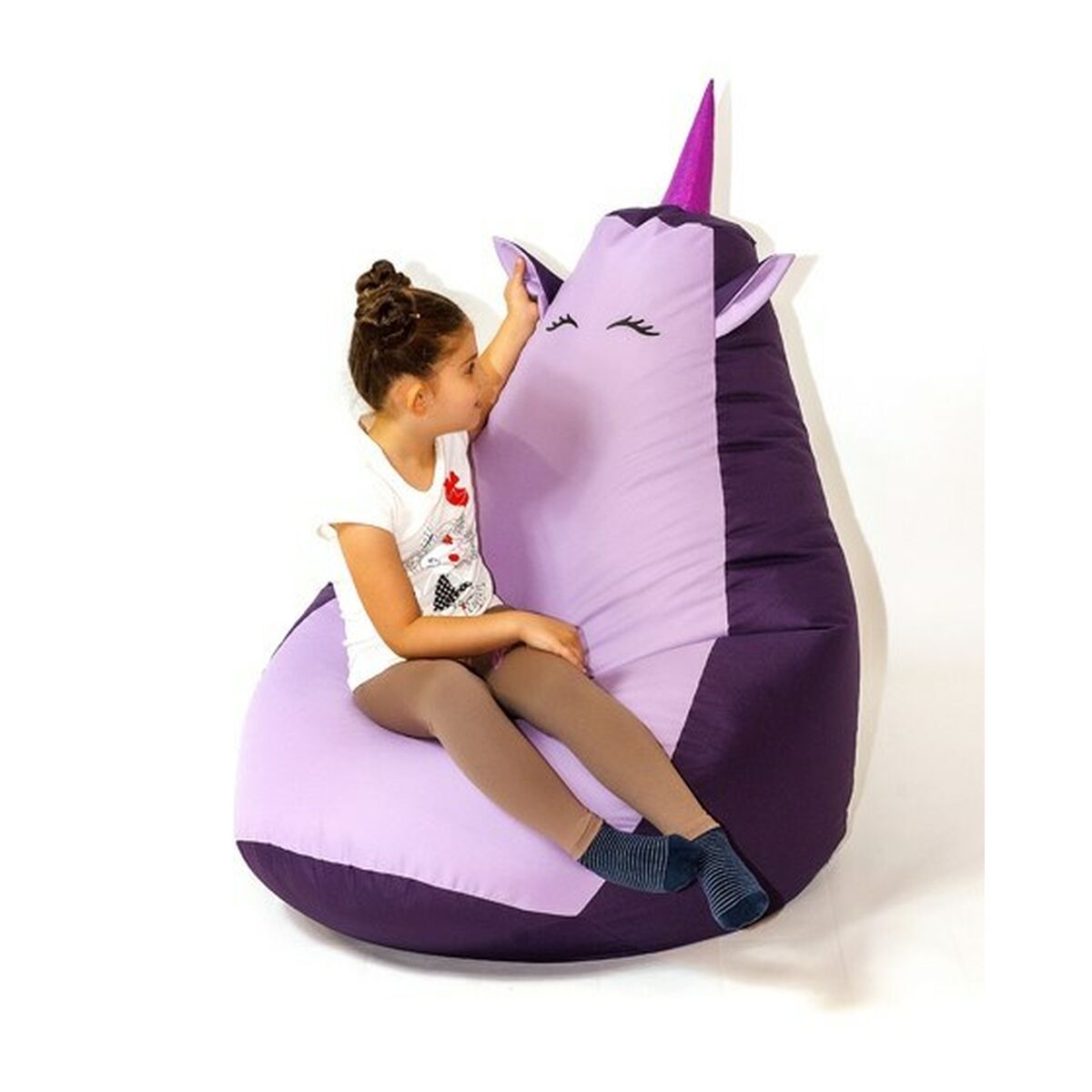 Pufs GO GIFT Violets Oxford 105 x 80 cm